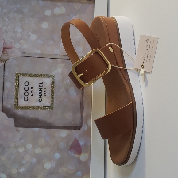 Platform sandals, made of leather from the brand Mila - Picture 6 of 8